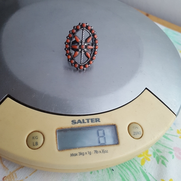 Vintage Zuni Artisan Coral Cluster - Picture 6 of 11